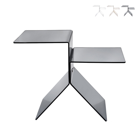 Table basse design en plexiglas transparent Bangles Promotion