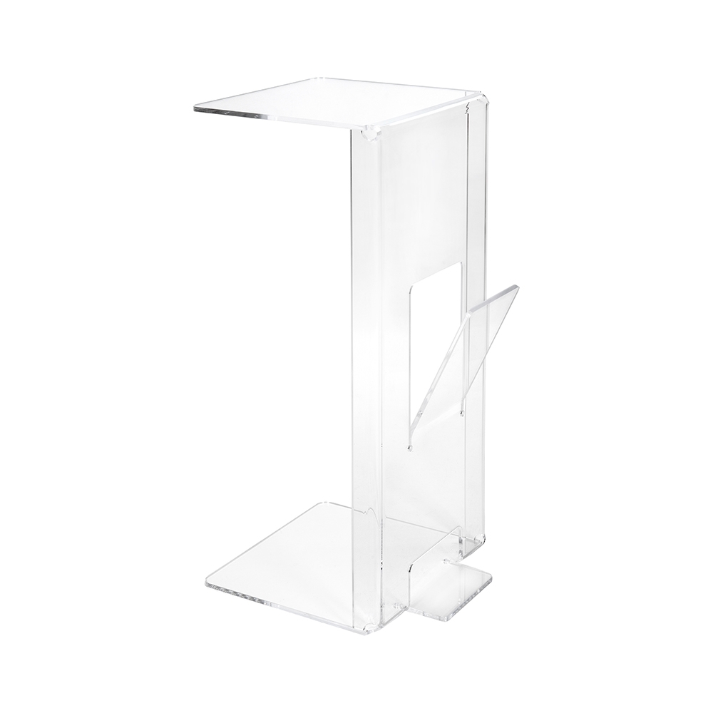 Table basse avec porte-revues en plexiglas transparent Ambrogio Promotion Table basse avec porte-revues en plexiglas transparent Ambrogio Promotion