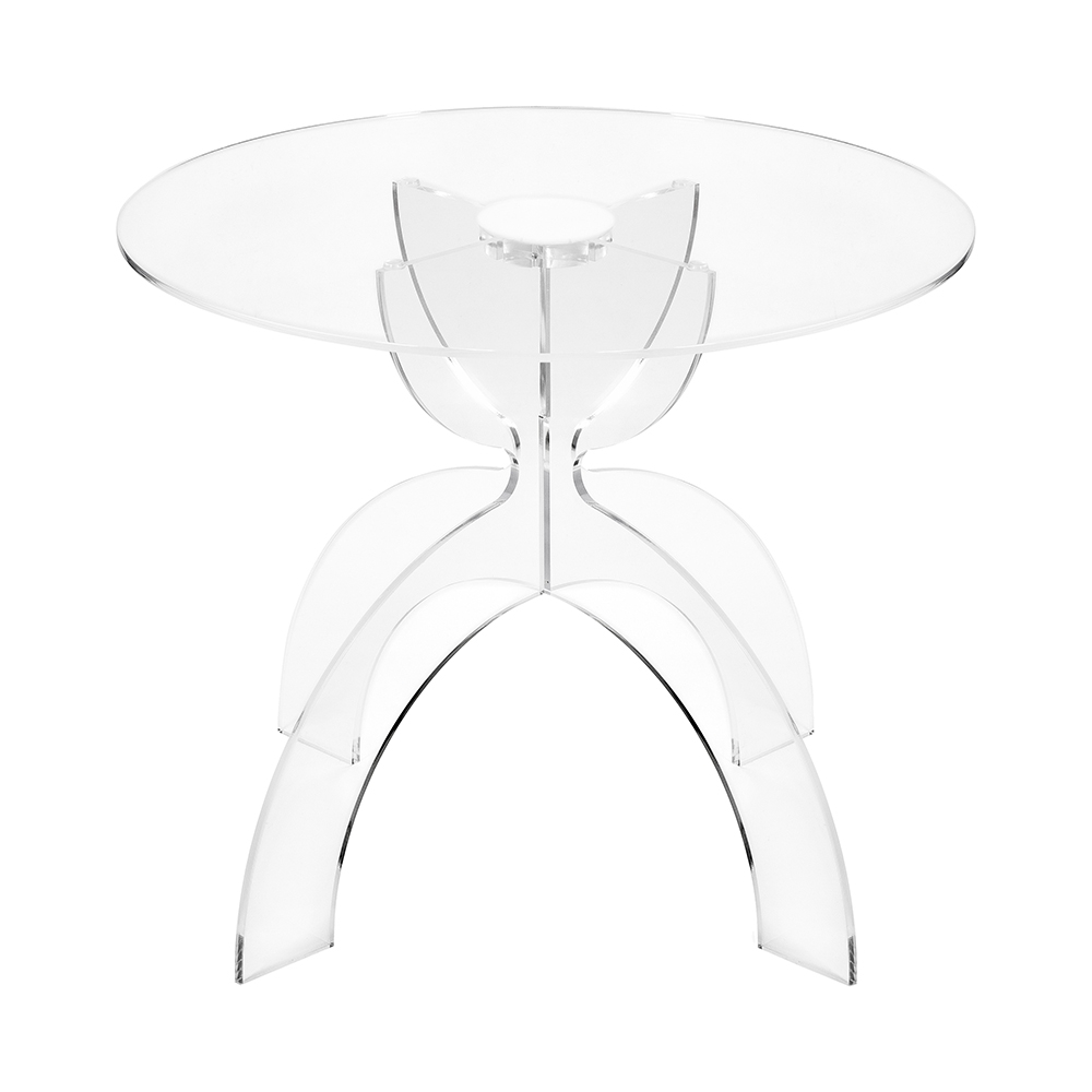 Table basse ronde 50 cm en plexiglas transparent Tessara Promotion Table basse ronde 50 cm en plexiglas transparent Tessara Promotion