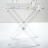 Table pliante transparente avec plateau de service Grand Plié Vente