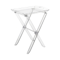 Table pliante transparente avec plateau repas Plié Promotion