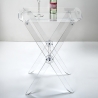 Table pliante transparente avec plateau repas Plié Vente