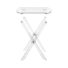 Table pliante transparente avec plateau repas Plié Réductions