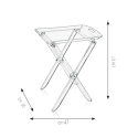 Table pliante transparente avec plateau repas Plié Choix