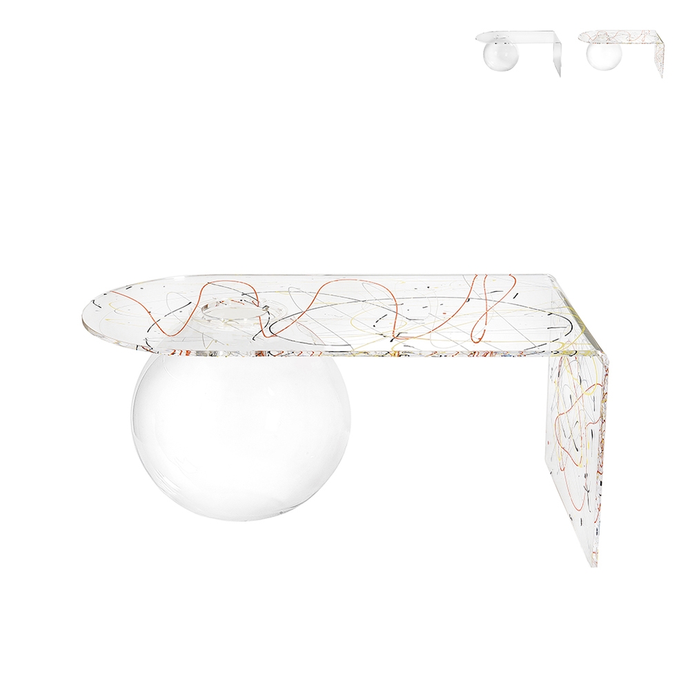 Transparante plexiglas salontafel Boolla Aanbieding