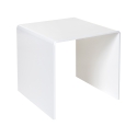 Moderne salontafel van transparant plexiglas 40x40cm 80'S Small Aanbod