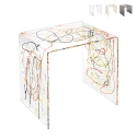 Table basse moderne en plexiglas transparent 50x40x50cm 80'S Big Réductions