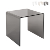 Table basse moderne en plexiglas transparent 50x40x50cm 80'S Big Promotion