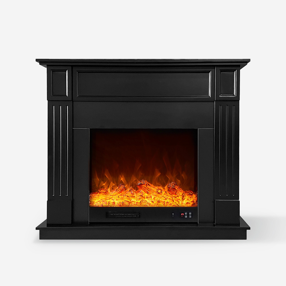Elektrische haard met zwart frame laag verbruik kachel 1500W Göteborg N Aanbieding Elektrische haard met zwart frame laag verbruik kachel 1500W Göteborg N Aanbieding