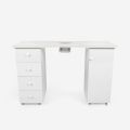Table manucure avec aspirateur roulettes plateau en marbre Makrana Promotion