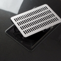 Table manucure esthéticienne noir aspirateur plateau en verre Glamos Modèle
