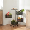 Moderne keuken fruitmand kar met 4 draaibare manden Rodin L Verkoop