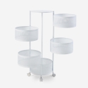 Chariot de cuisine avec roulettes 5 étagères pivotantes Rodin XL Modèle