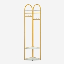 Portemanteau d'angle pour entrée avec étagères gain de place Shiney Offre