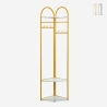 Portemanteau d'angle pour entrée avec étagères gain de place Shiney Promotion