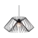 Moderne hanglamp in zwart gevlochten metaal met verstelbare kabel Ø50 Spider Aanbieding