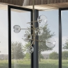 Plafondlamp met 6 lampen in metaal en glas Andromeda Verkoop