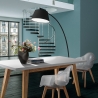 Lampe sur pied arc métal noir avec base en marbre h205 cm Stelo

Lampe de sol arc en métal noir avec base en marbre h20 Vente