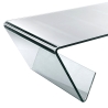 Glazen salontafel 110x55cm met tijdschriftenvak Pyramid Aanbod
