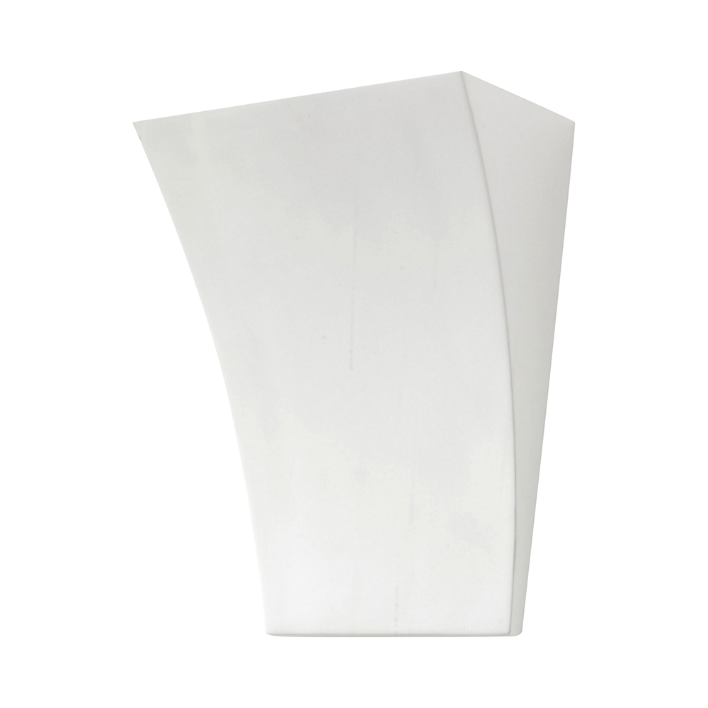 Applique murale en céramique blanche au design minimaliste Tampa Promotion