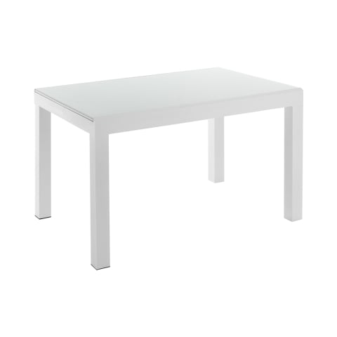 Uitschuifbare glazen tafel 120-350x83cm voor eetkamer keuken Far Aanbieding