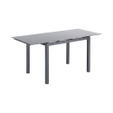 Uitschuifbare eettafel met glazen blad 110-170x76cm Cleve Verkoop
