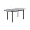 Uitschuifbare eettafel met glazen blad 110-170x76cm Cleve Verkoop