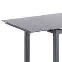 Uitschuifbare eettafel met glazen blad 110-170x76cm Cleve Korting