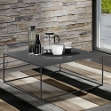 Table basse en métal gris anthracite 80x80cm Omaha bis Vente