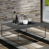 Table basse en métal gris anthracite 80x80cm Omaha bis Vente