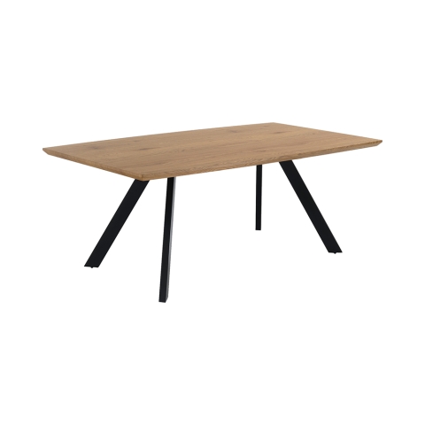 Eettafel 160x90cm modern in hout 8 zitplaatsen Torrance Aanbieding