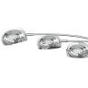 Moderne vloerlamp met 5 verstelbare lampenkappen h216 cm Wellington Korting