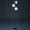 Moderne vloerlamp met 3 verstelbare lampenkappen h160 cm Roebuck Verkoop