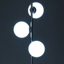 Moderne vloerlamp met 3 verstelbare lampenkappen h160 cm Roebuck Korting