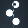 Moderne vloerlamp met 3 verstelbare lampenkappen h160 cm Roebuck Korting