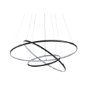 LED Hanglamp met Gevlochten Ringen Ø80 cm Kering Aanbieding
