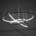 LED Hanglamp met Gevlochten Ringen Ø80 cm Kering Verkoop
