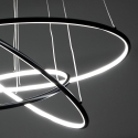 LED Hanglamp met Gevlochten Ringen Ø80 cm Kering Korting