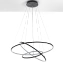 LED Hanglamp met Gevlochten Ringen Ø80 cm Kering Kortingen