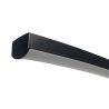 Matte zwarte aluminium boogvloerlamp met led, 175 cm hoog Nampa Kortingen