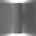 Moderne cilindervormige witte gips wandlamp Tony-B Kortingen