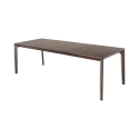 Table extensible de salon 160-240x90cm en bois noyer foncé Komodo Wood Vente