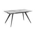 Uitschuifbare eettafel met keramisch blad 140-200x81cm Onice Korting