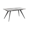 Uitschuifbare eettafel met keramisch blad 140-200x81cm Onice Korting