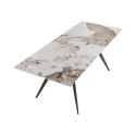 Uitschuifbare eettafel met keramisch blad 140-200x81cm Onice Aanbod