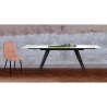 Uitschuifbare eettafel met keramisch blad 140-200x81cm Onice Voorraad