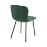 Set van 4 moderne keuken- en eetkamerstoelen in stof Karya 
