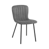 4 chaises de cuisine séjour salle à manger modernes en tissu Karya Offre