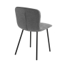 4 chaises de cuisine séjour salle à manger modernes en tissu Karya Catalogue