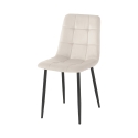 4 chaises de salon cuisine en velours effet matelassé Corfù Offre
